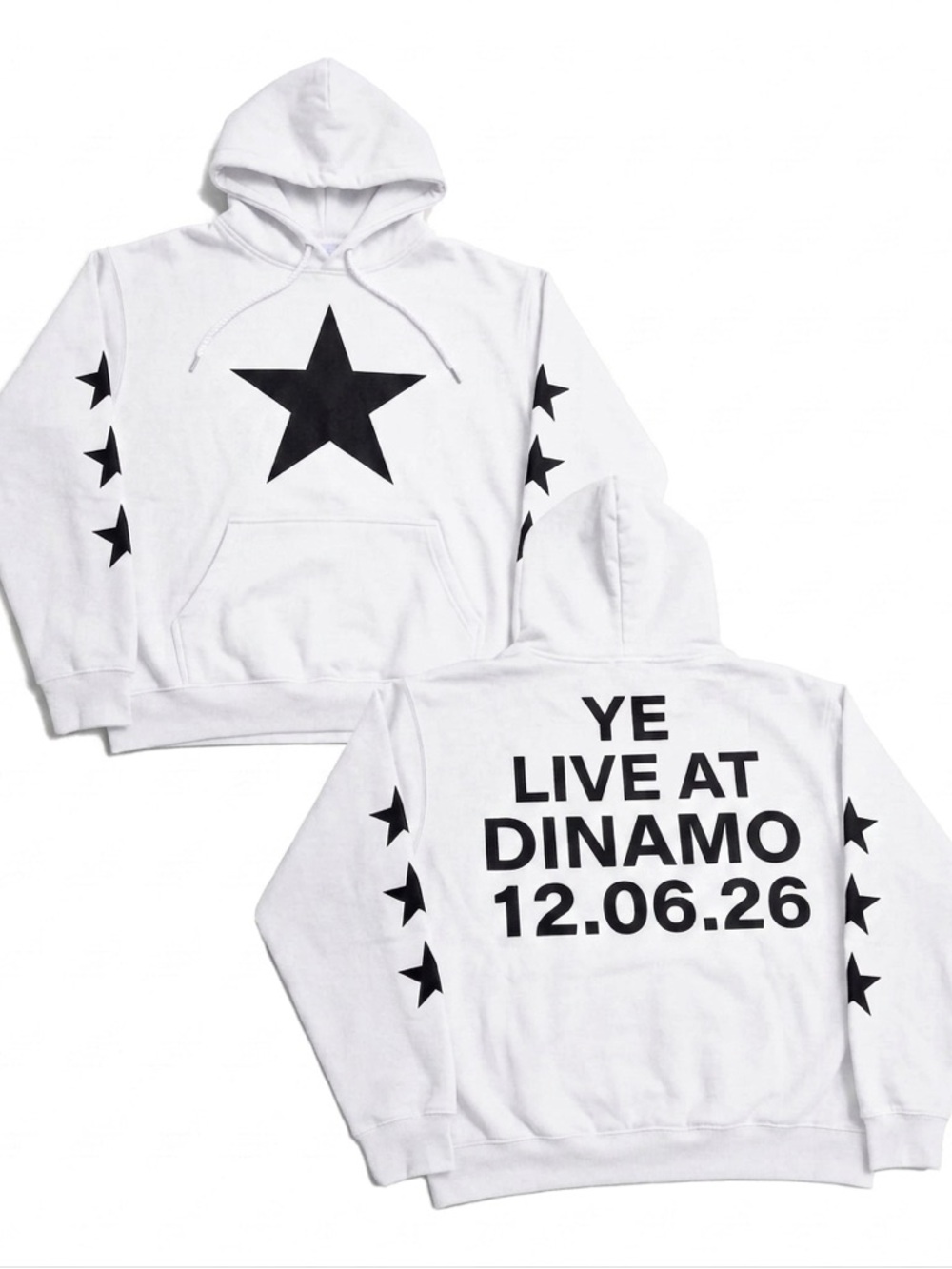 Ye Live at DINAMO Pullover Hoodie Street Vendor Merch
